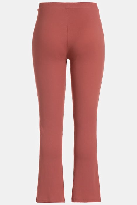 Leggings, ausgestelltes Bein, Rippjersey, Biobaumwolle