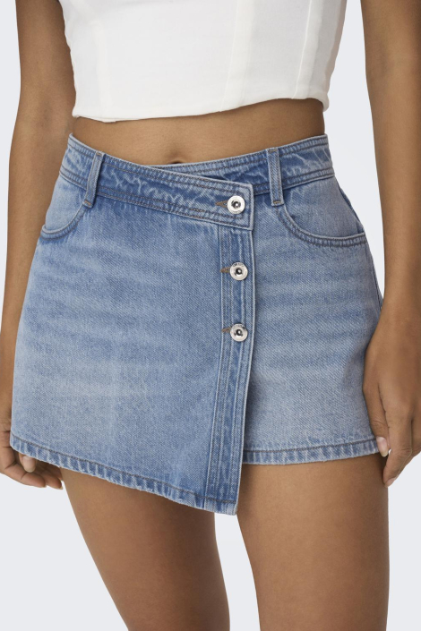 Only blauwe dames korte broek