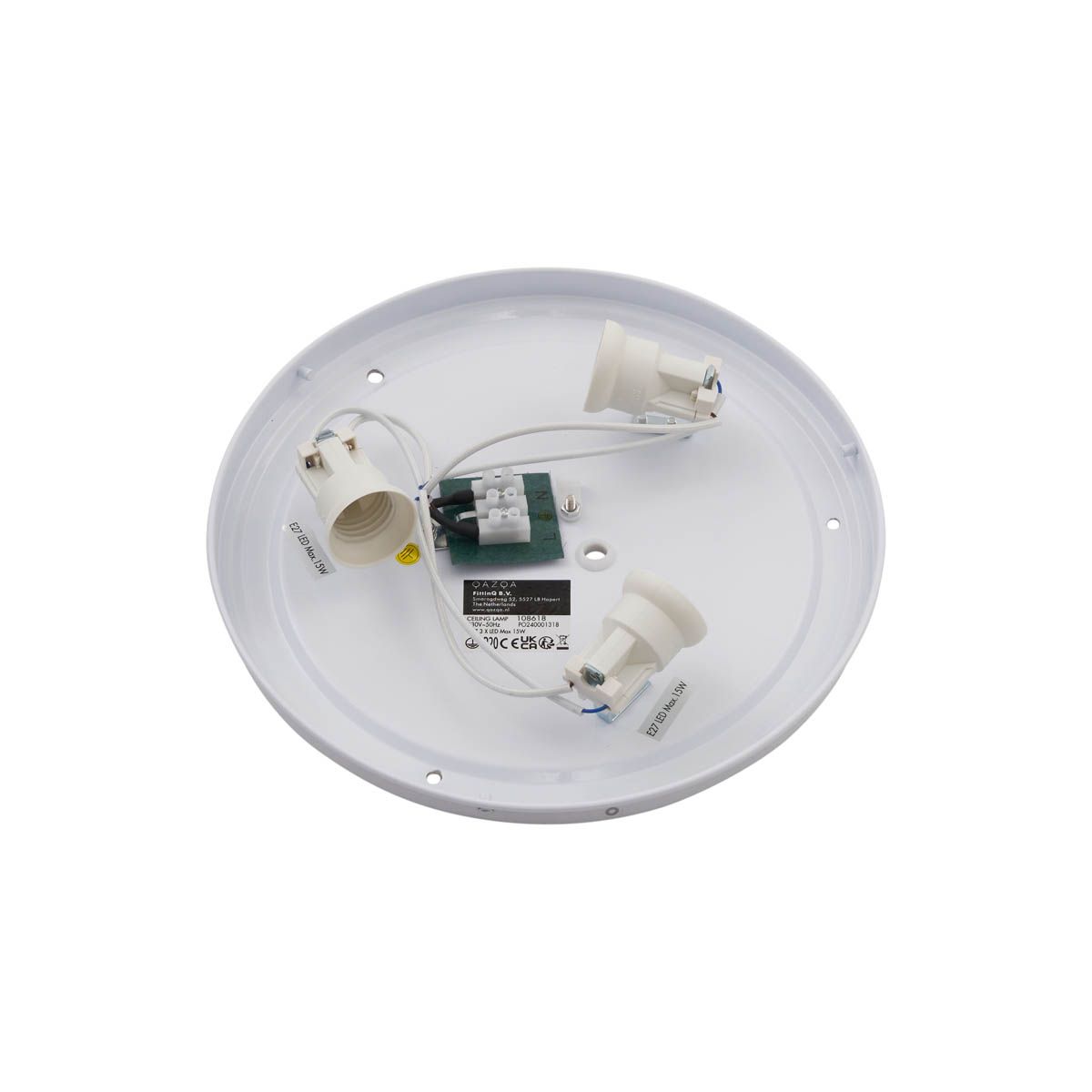 Oosterse plafondlamp rotan 38cm  - Trammy