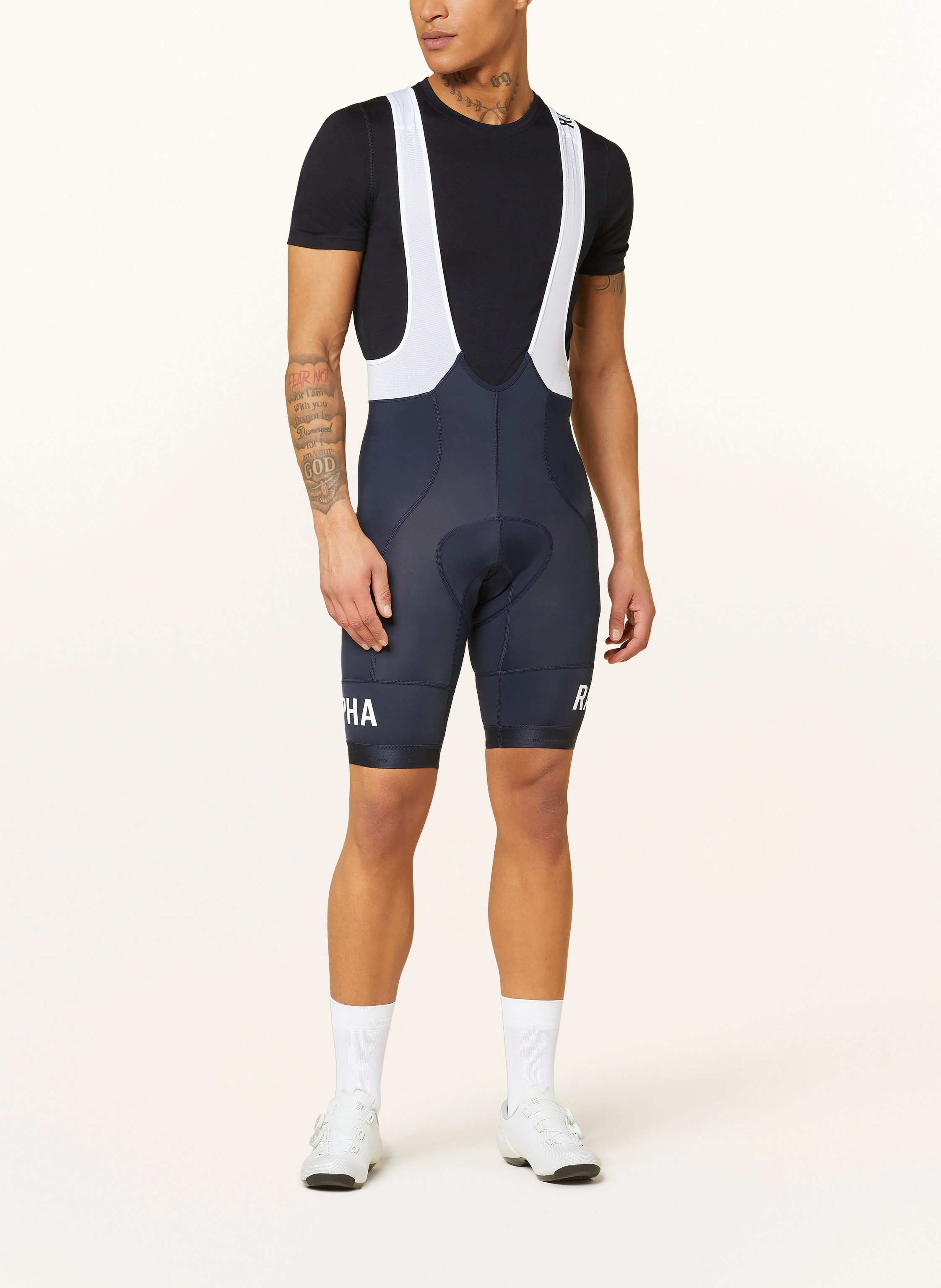 Rapha Radhose PRO TEAM TRAINING BIB mit Trägern und gepolstertem Einsatz
