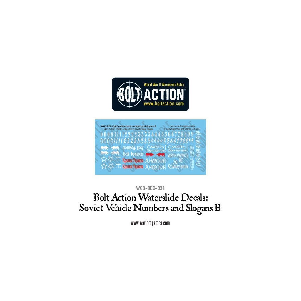 Bolt Action - Soviet Vehicle decals