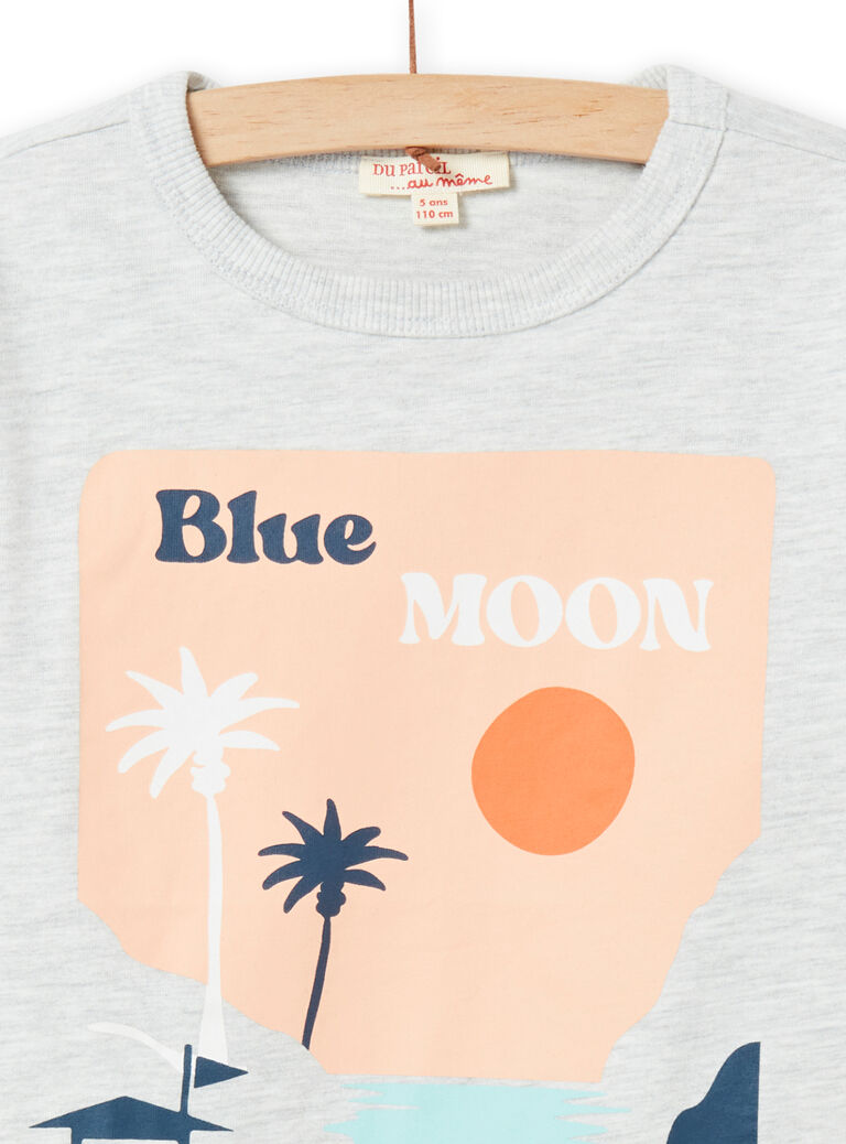 Tee Shirt Manches Longues Gris