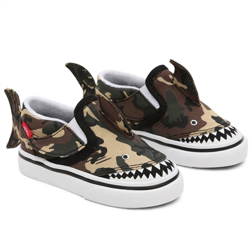 Slip-On Shark Camouflage - VANS → Luksusbaby.dk