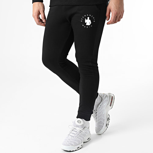 Ensemble De Survetement Affranchis Music Logo Noir Blanc