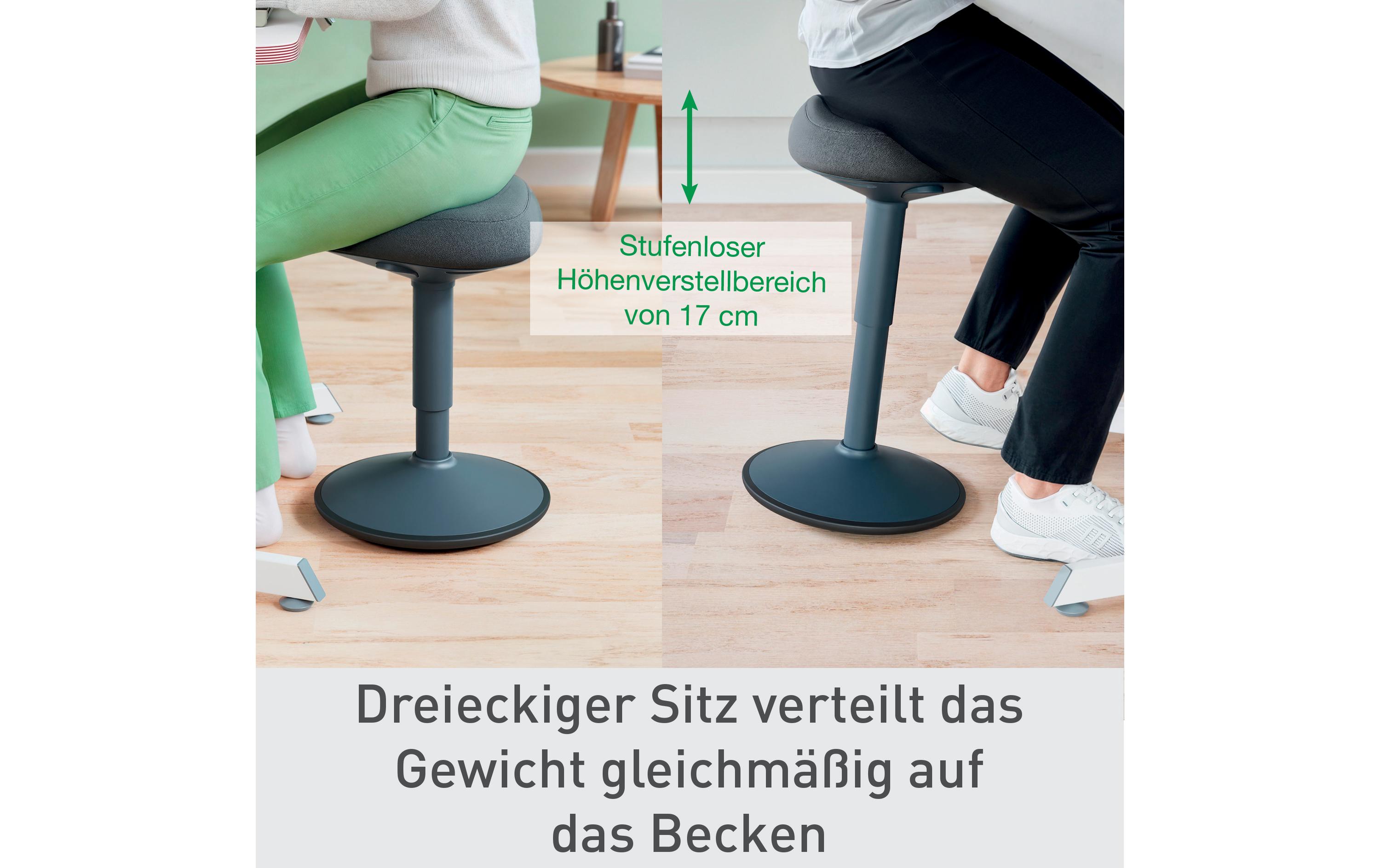 Ergo Active Sitzhocker Dunkelgrau<br>Ergonomischer Hocker
