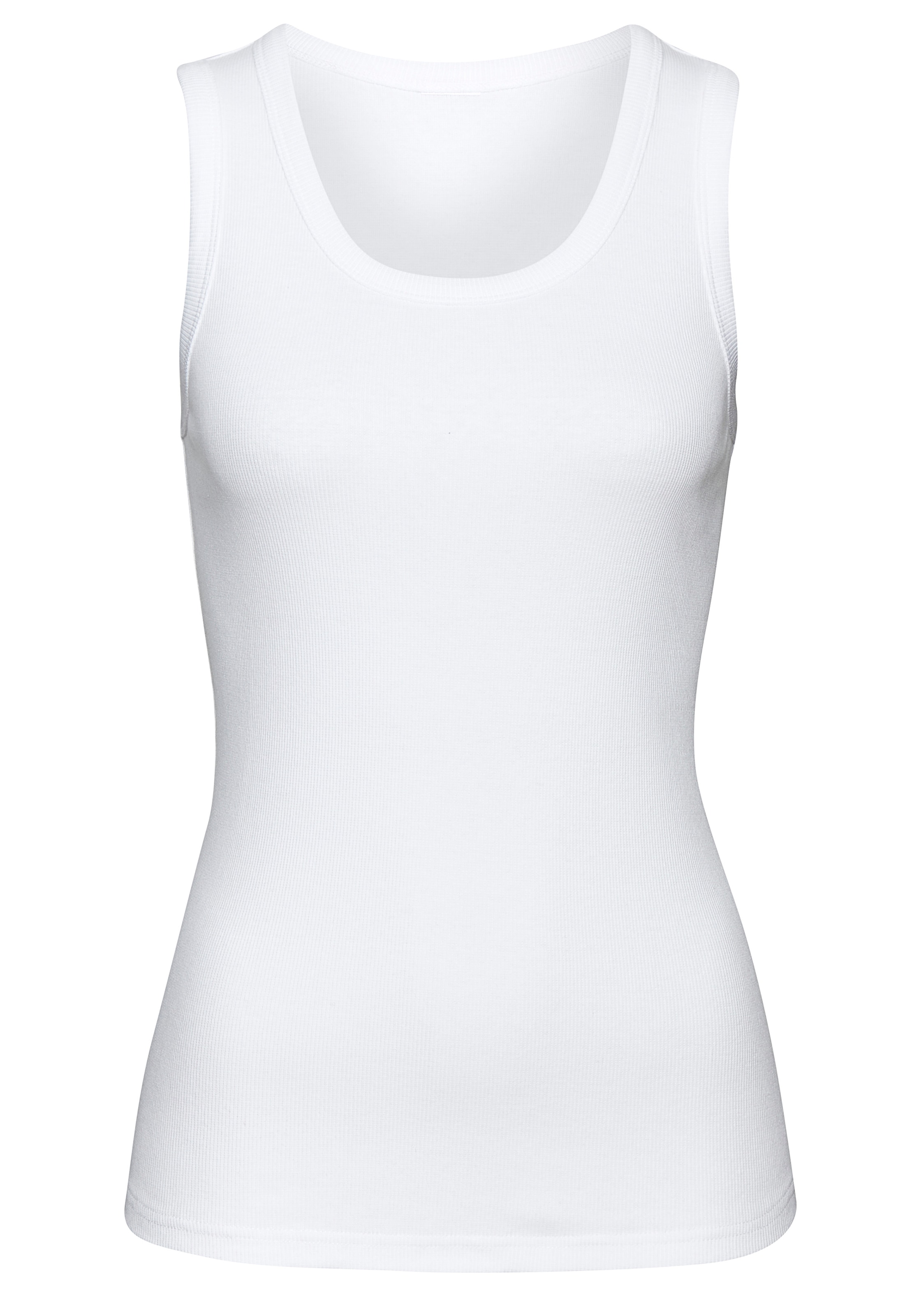 Vivance Tanktop »aus weichem Rippen-Jersey« 2er-Pack,