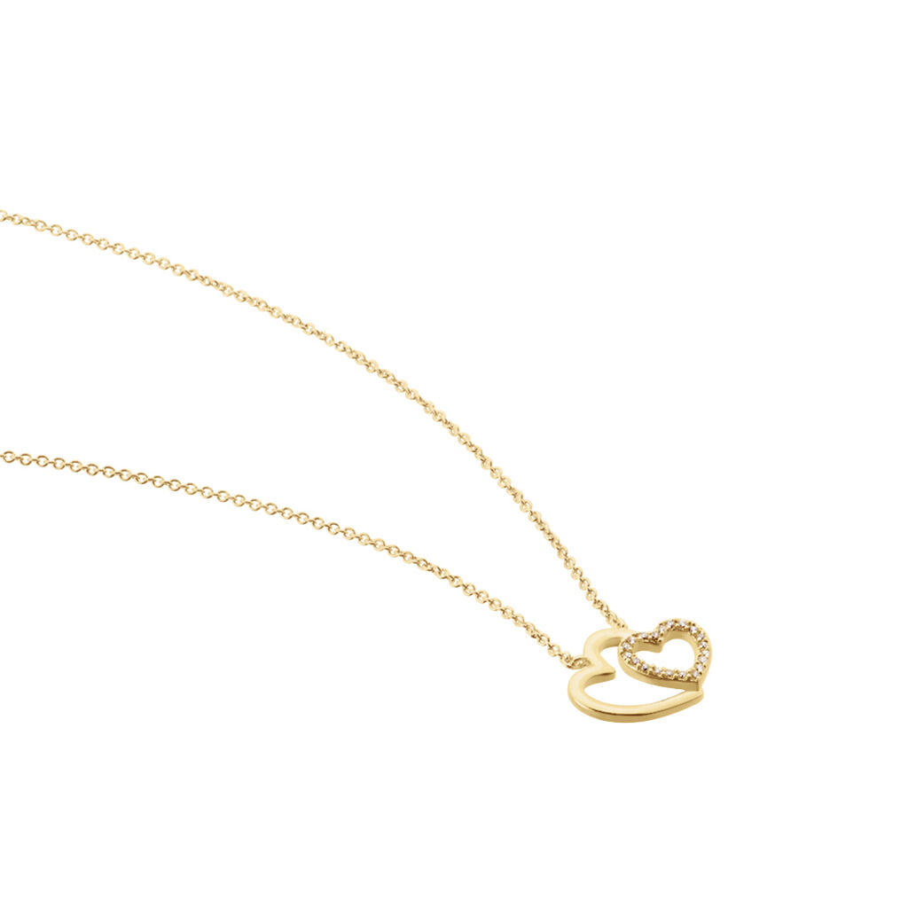 Collier Alexandra Plaqué Or Jaune Oxyde De Zirconium