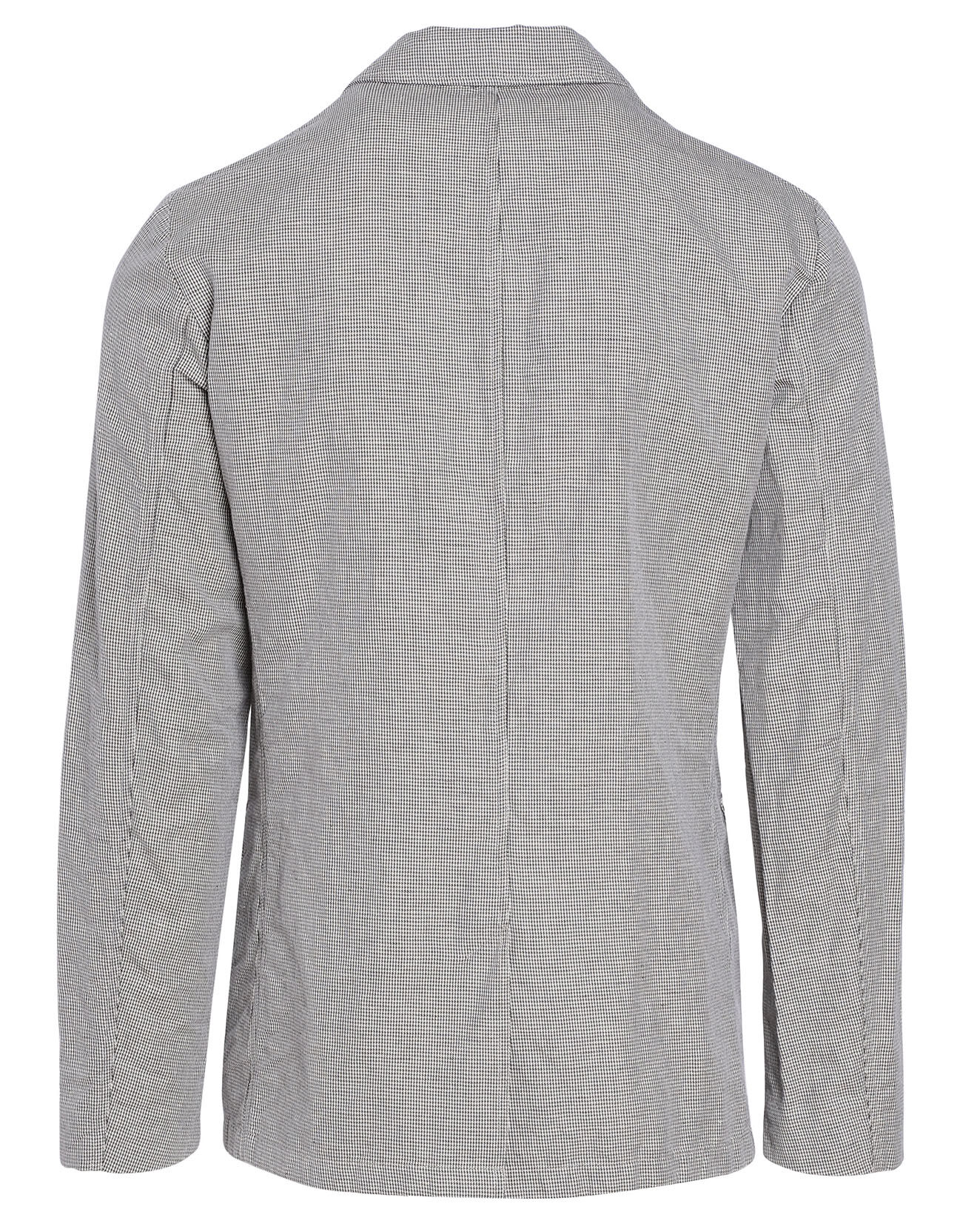 Hartford Veste en Coton & Lin Jetty imprimée pied de poule grise