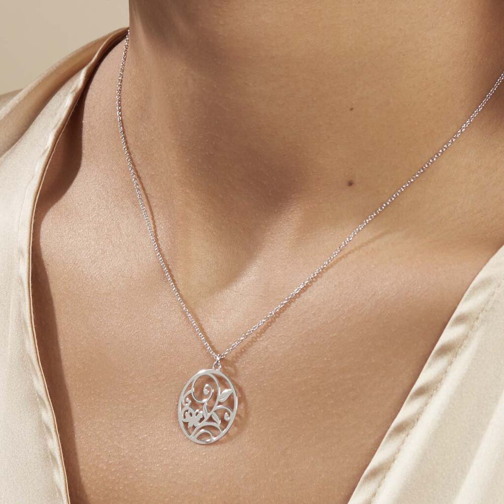 Collier Hita Argent Blanc