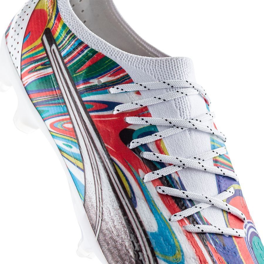 PUMA X Unisport Ultra Ultimate FG/AG Flags of the World - Blanc/Noir/Rouge/Vert ÉDITION LIMITÉE