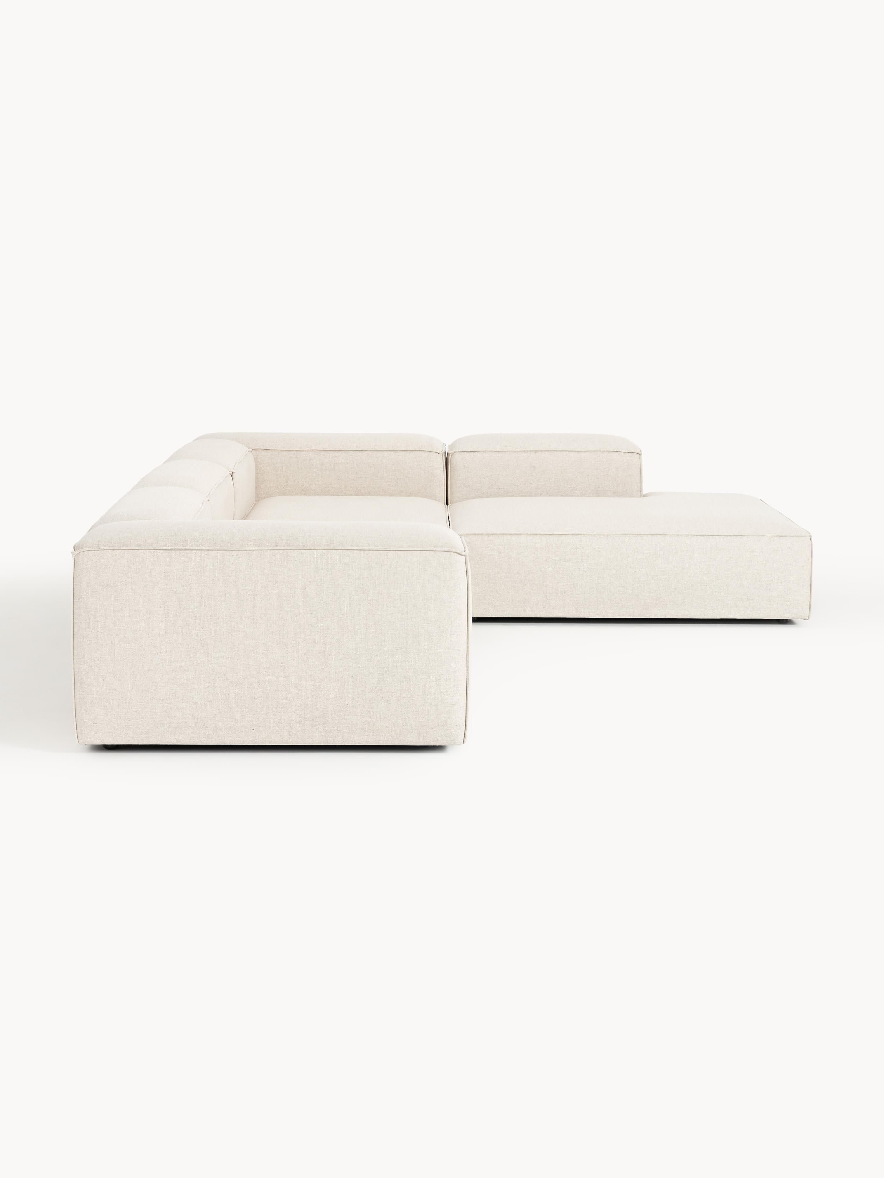 XL modulaire hoekbank Lennon van linnenmix (4-zits)
