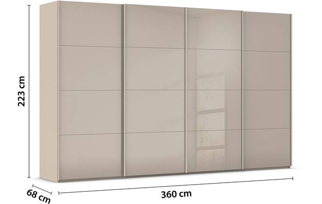 Kledingkast Finca Glans Glas