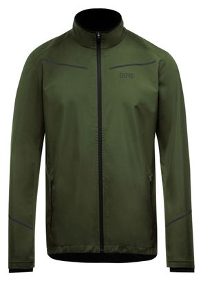 Veste coupe-vent Running Gore Wear R3 Partial Gore-Tex Infinium Kaki