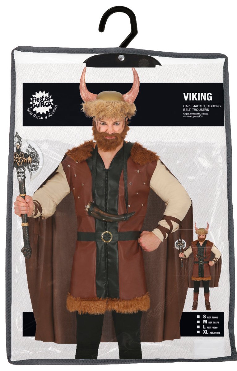 Viking Kostuum Bruin Heren