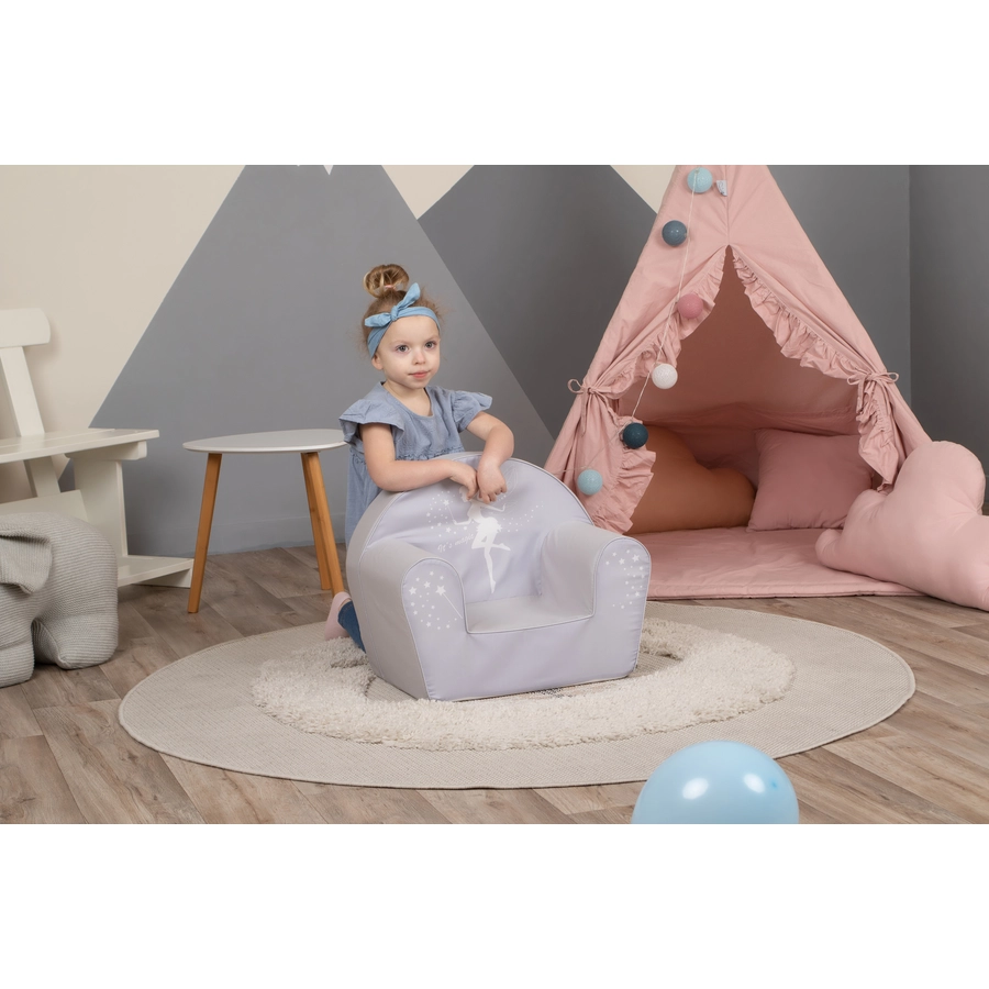 knorr toys® Kindersessel Fairy grey grau