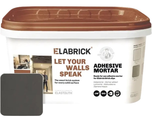 Elabrick lijmmortel antraciet 5 kg