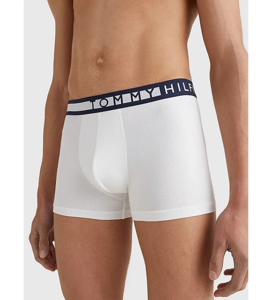 Conjunto de 3 Cuecas Boxer Tommy Hilfiger UM0UM012340XY Brancas, Vermelhas e Azul Marinho