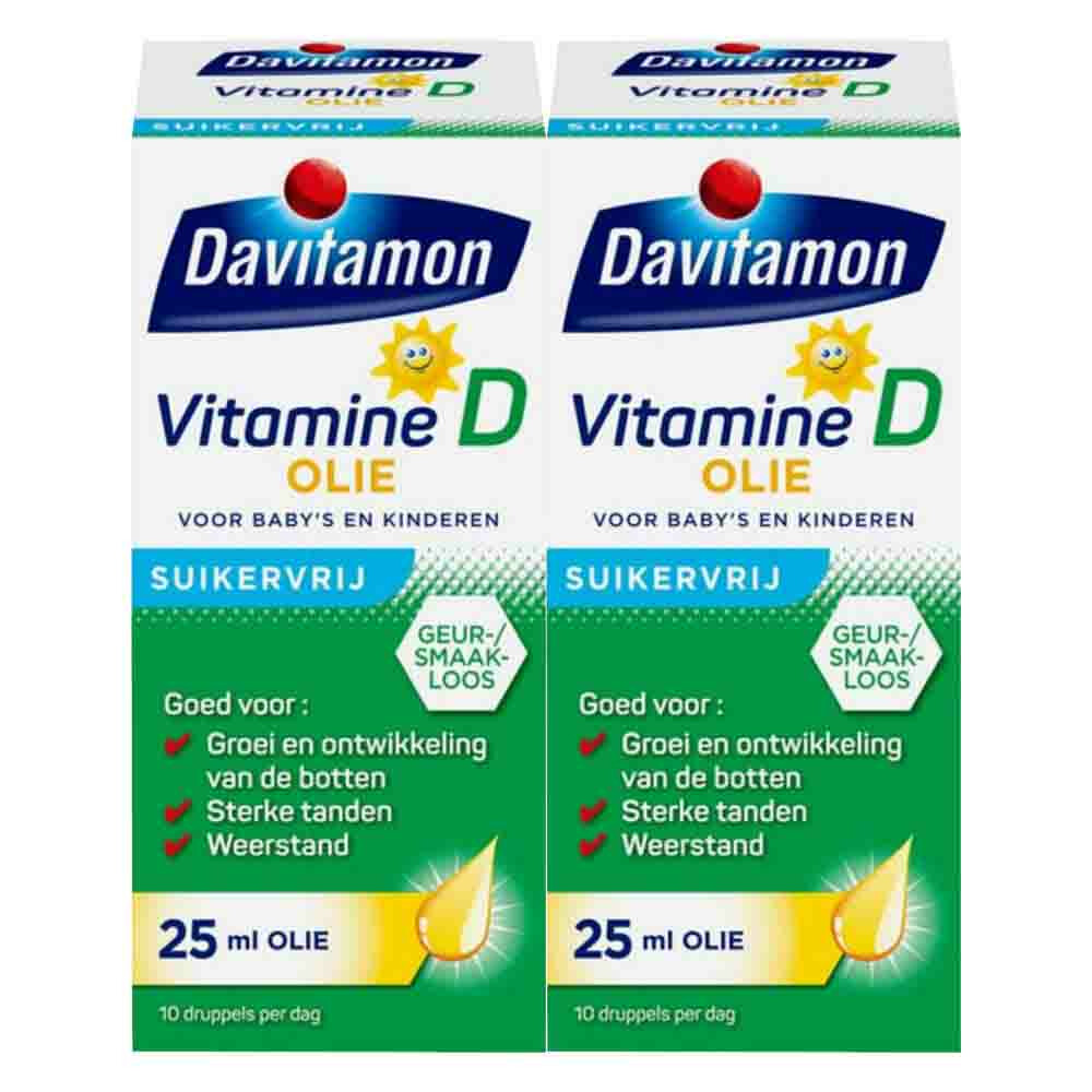 2x Davitamon Vitamine D Olie25 ml