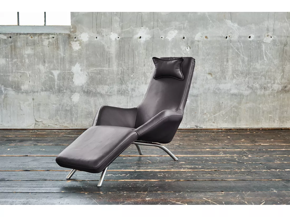 Fauteuil - Gris cuir - CAVAL