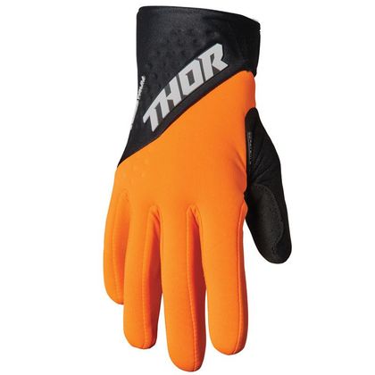 Gants cross Thor SPECTRUM COLD ORANGE BLACK 2024 - Orange