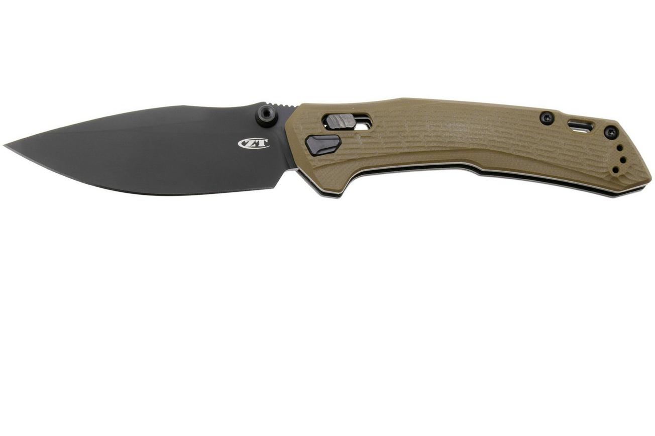 Zero Tolerance 0203, Black Cerakote CPM M4, OD-Green G10 zakmes, ZT Originals design