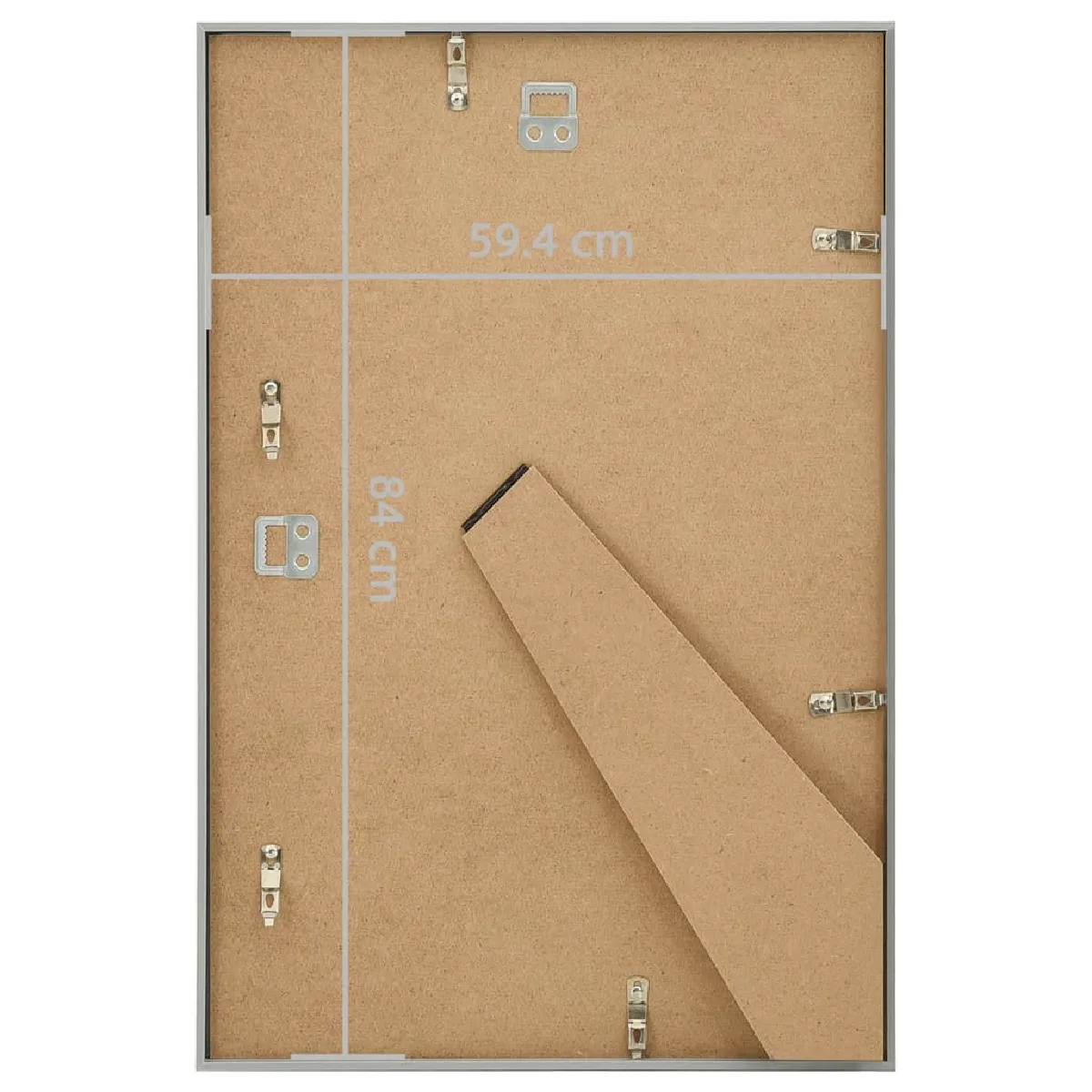 vidaXL Collage de cadres photo 5pcs - Argenté