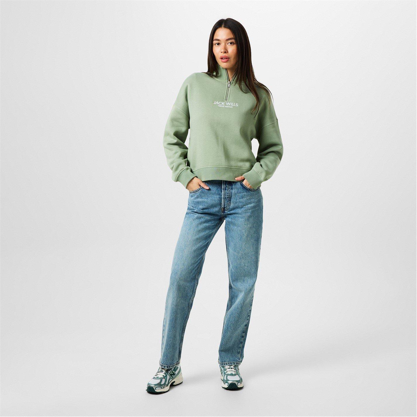 Jack Wills JW Honeylane Half Zip Sweatshirt