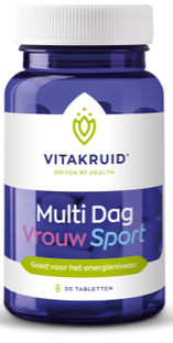 Vitakruid Multi Dag & Nacht Vrouw Sport Tabletten 60TB