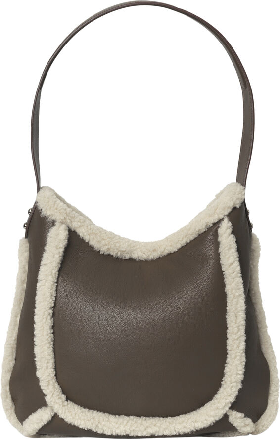 DAY ET Day Faux Shearling Shoulder Major brown
