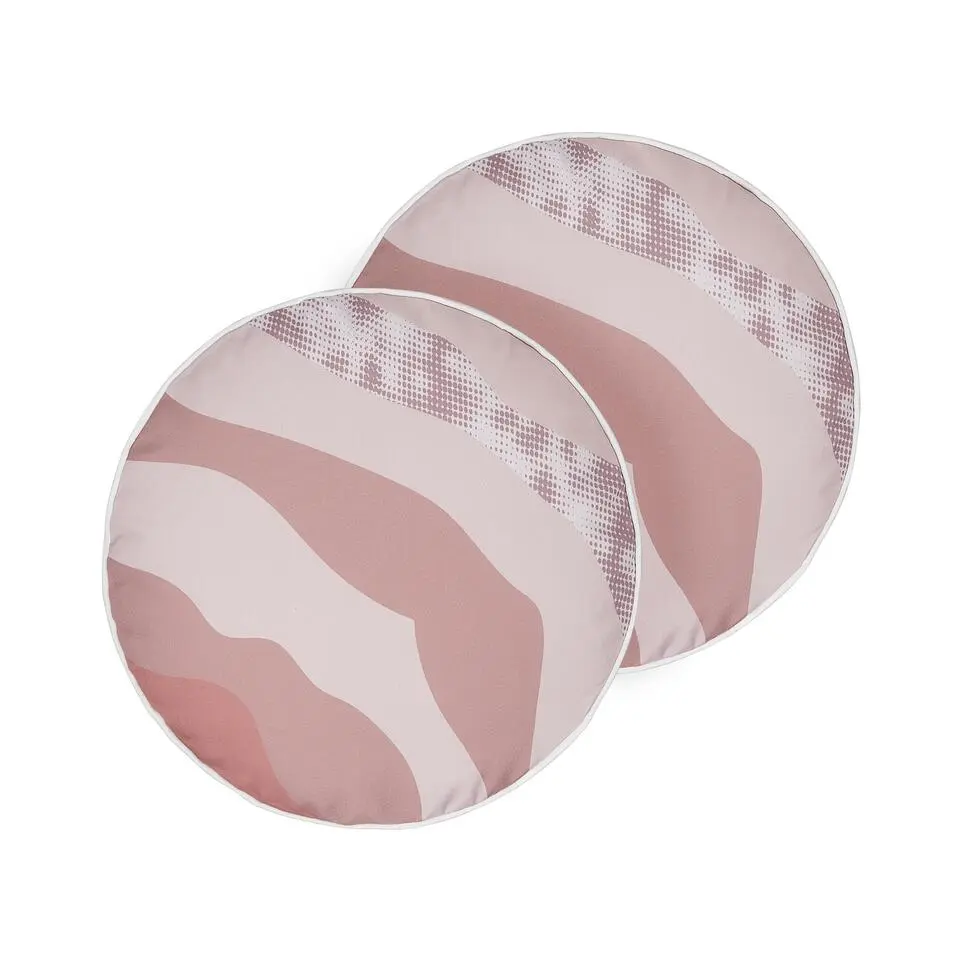CAMPEI - Tuinkussen set van 2 - Roze - ⌀ 40 cm - Polyester