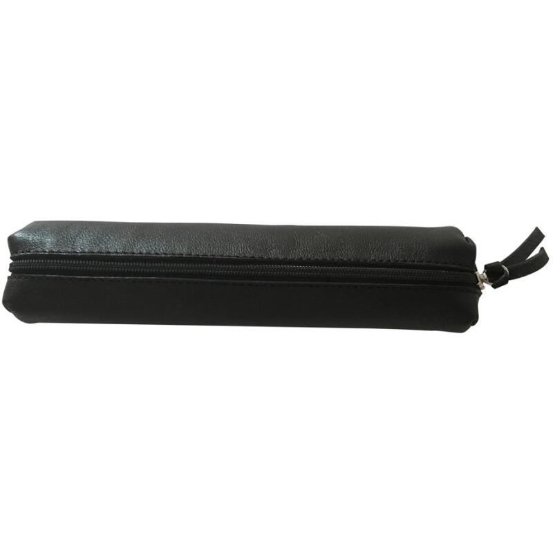 CUIR Trousse SLIM 4x2,5x19,5cm - Noir