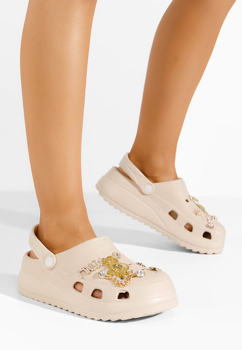 Sabots femme beige Laurissa