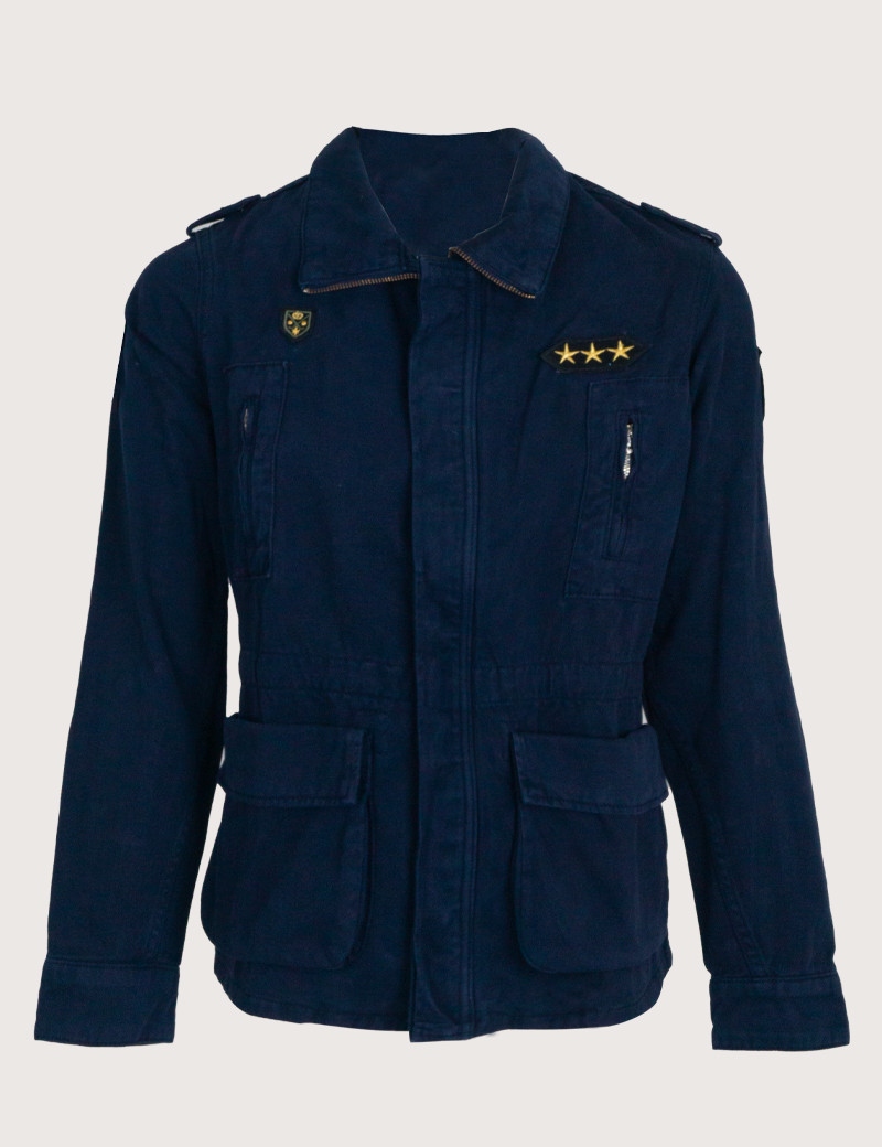 ATELIER BOHÈME VESTE SAHARIENNE VANINA BLEU MARINE