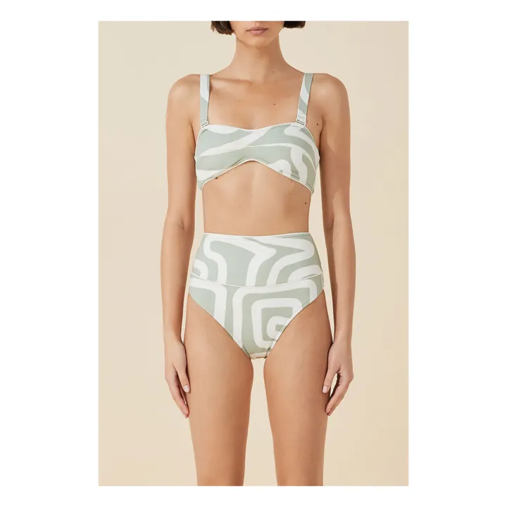 Zulu & Zephyr Haut de Maillot Moss | Gris vert
