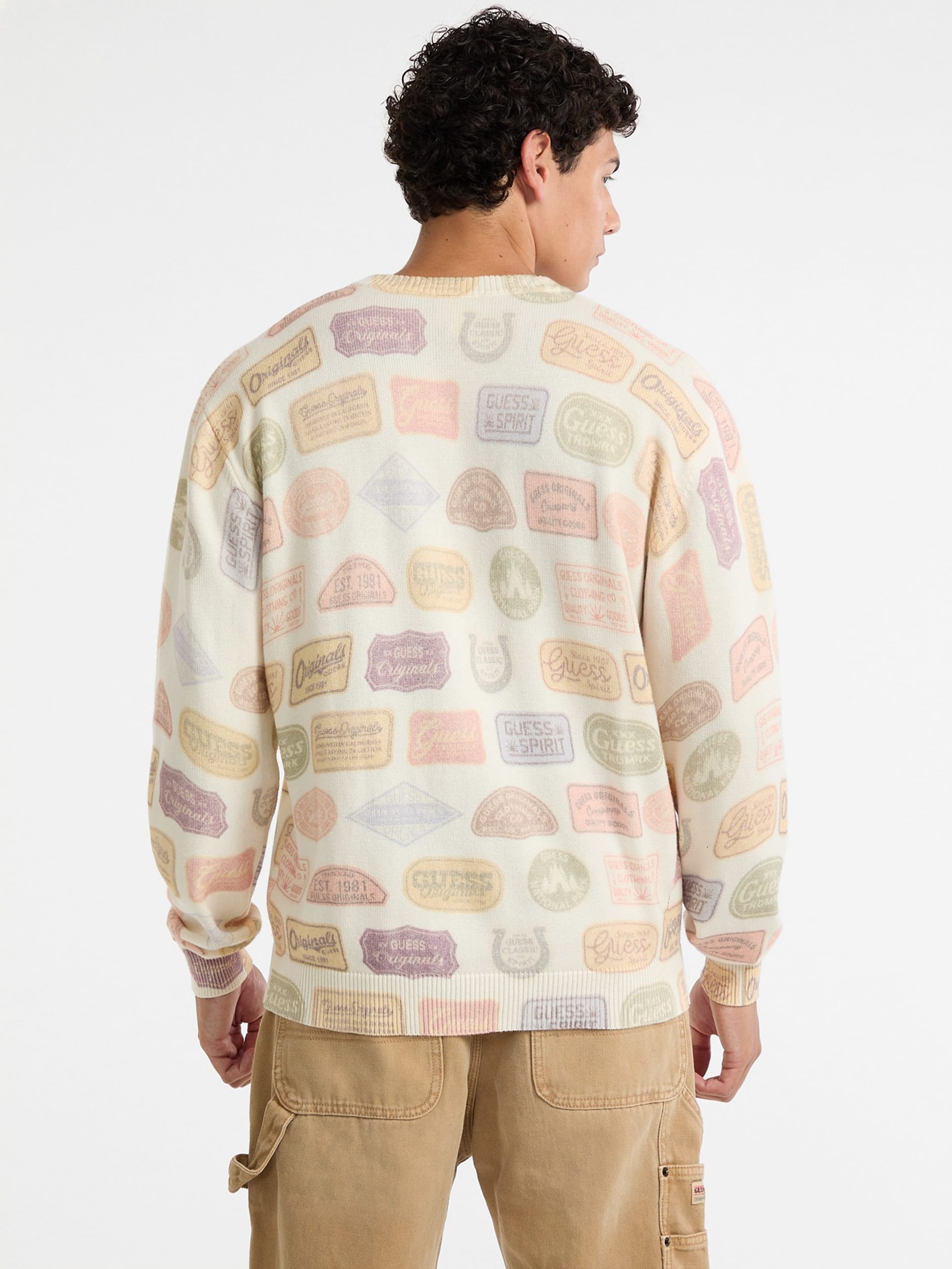 Suéter estampado ecológico GUESS Originals