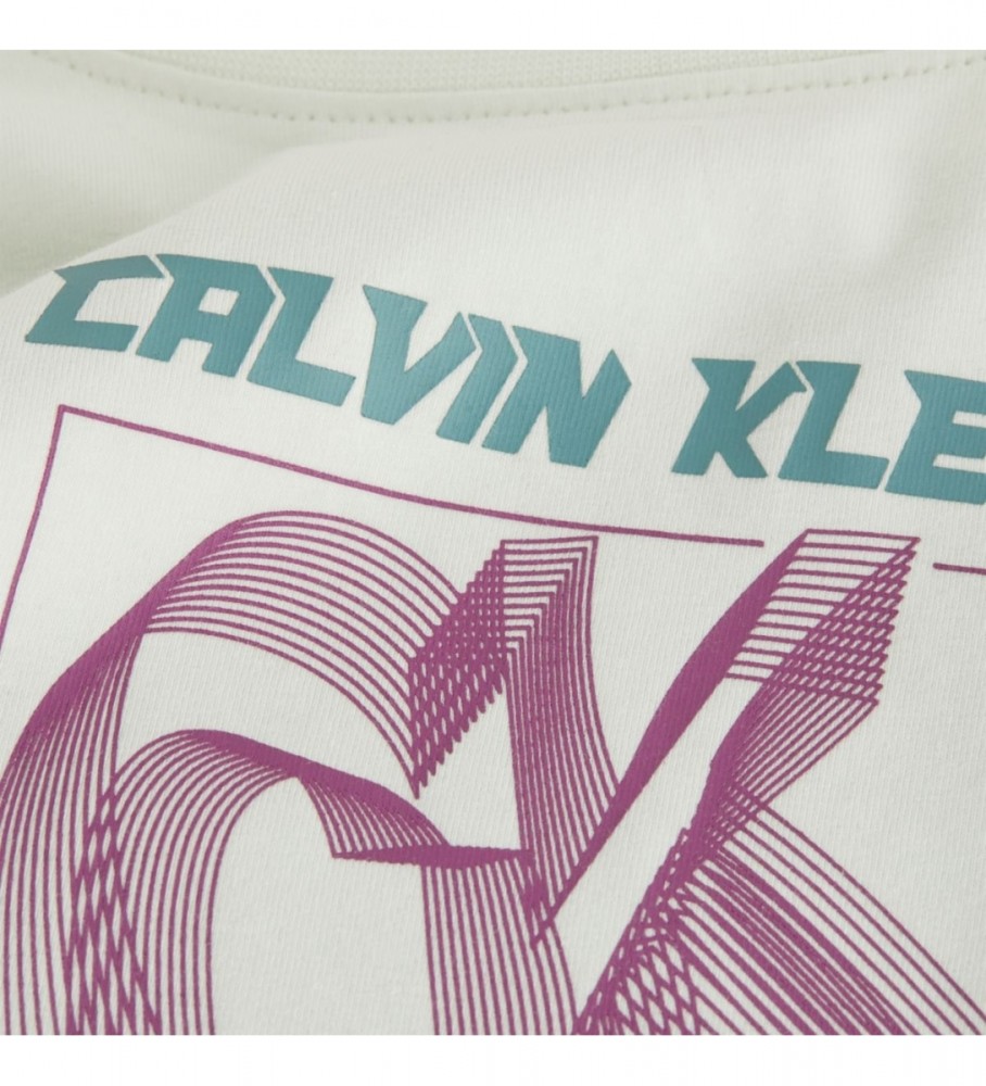 Camiseta Calvin Klein Jeans Hyper Real branca