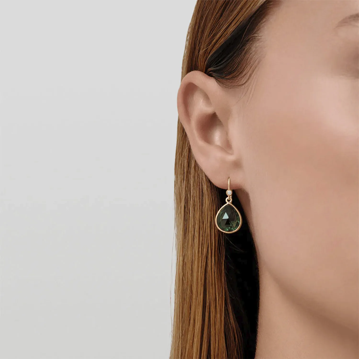 Julie Sandlau Leela Earrings Smokey Øreringe 22 kt. Forgyldt Sølv HKS750GDSMCRCZ