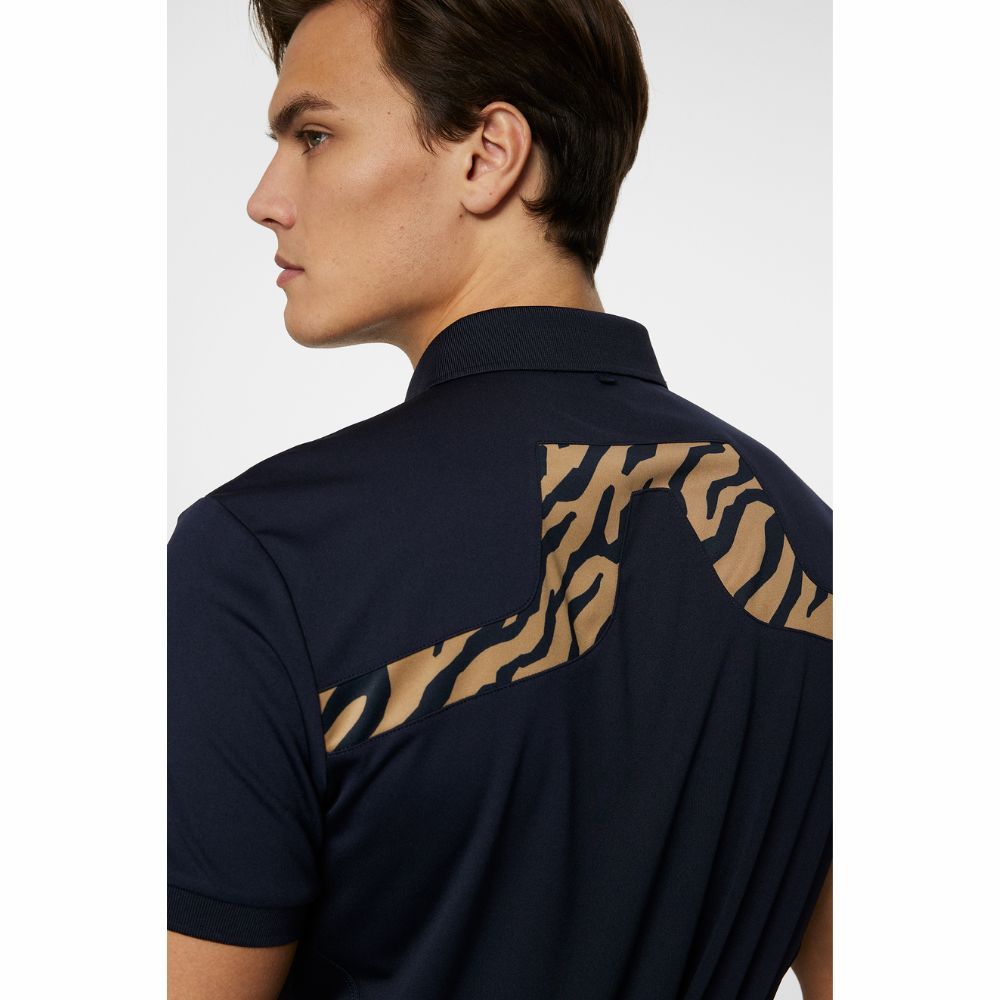 KV Print Pique Herre Tiger Brown