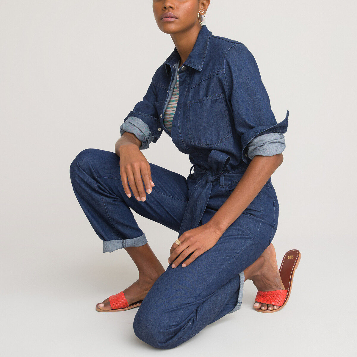 COLEÇÕES LA REDOUTE<br>Macacão em jeans