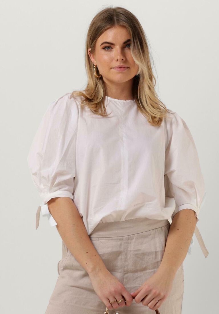 RUBY TUESDAY witte ruby tuesday blouse tadi balloon half sleeves shirt