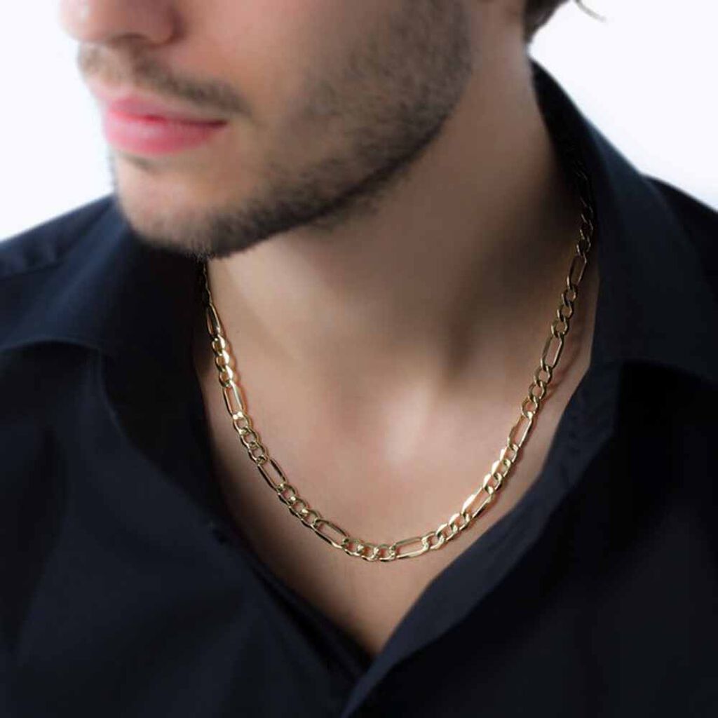 Chaîne Cameo Maille Alternee 1/3 Or Jaune