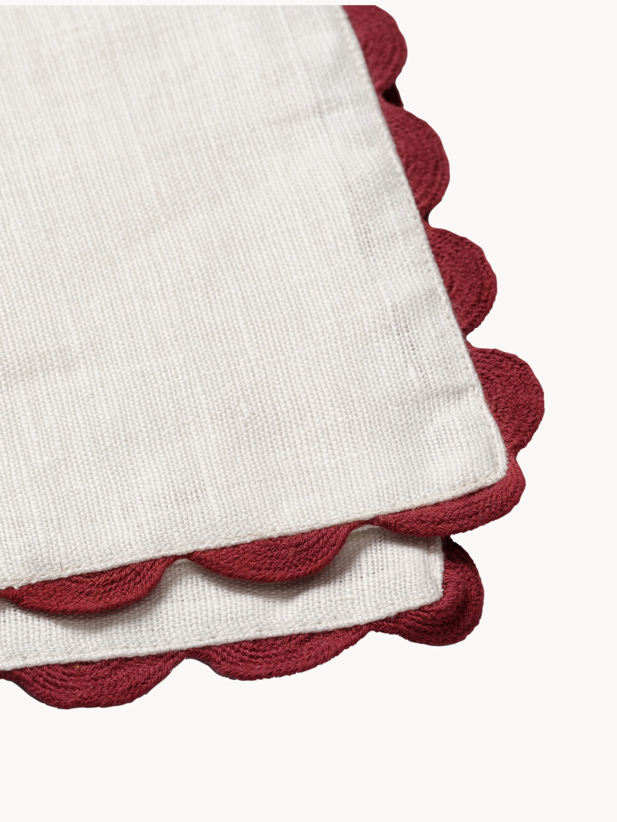 Handgemaakt placemat Willow van linnen