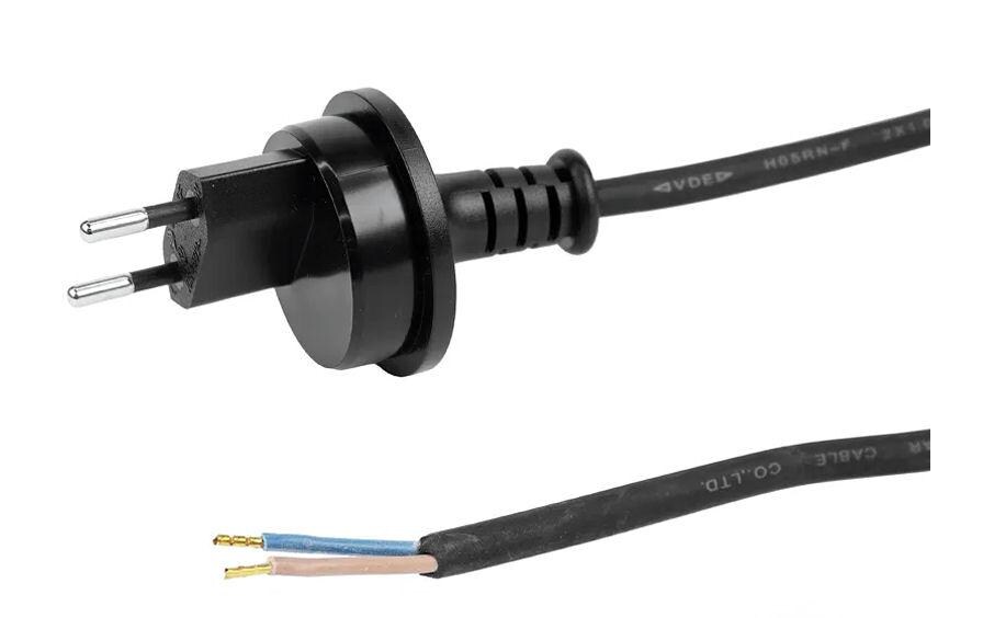 Anschlusskabel GdV 2x1 mm², 3 m, IP55 T11 / offen, SchwarzAnschlusskabel GdV H05RNF2G1.0 mit offenen Enden