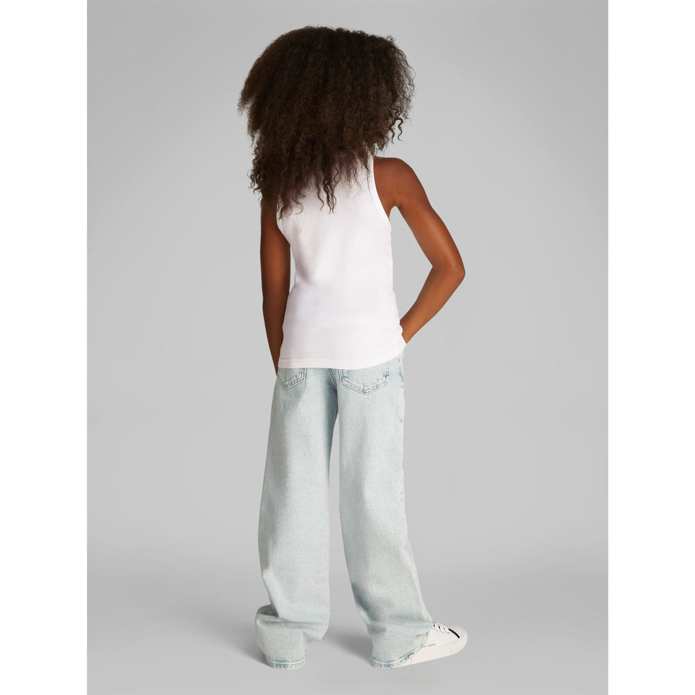 Køb Calvin Klein Bright White Ck Logo Tank Top