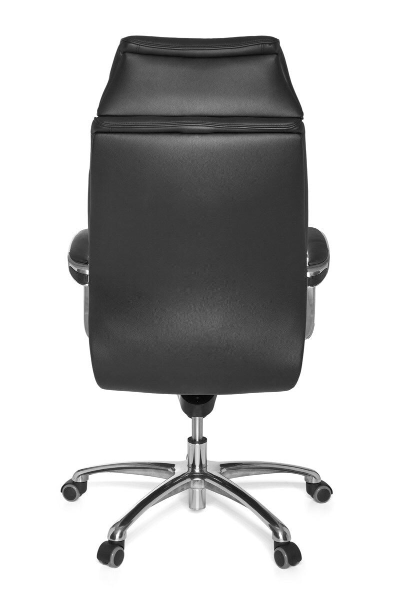 Chefsessel Lyngdal Leder schwarz