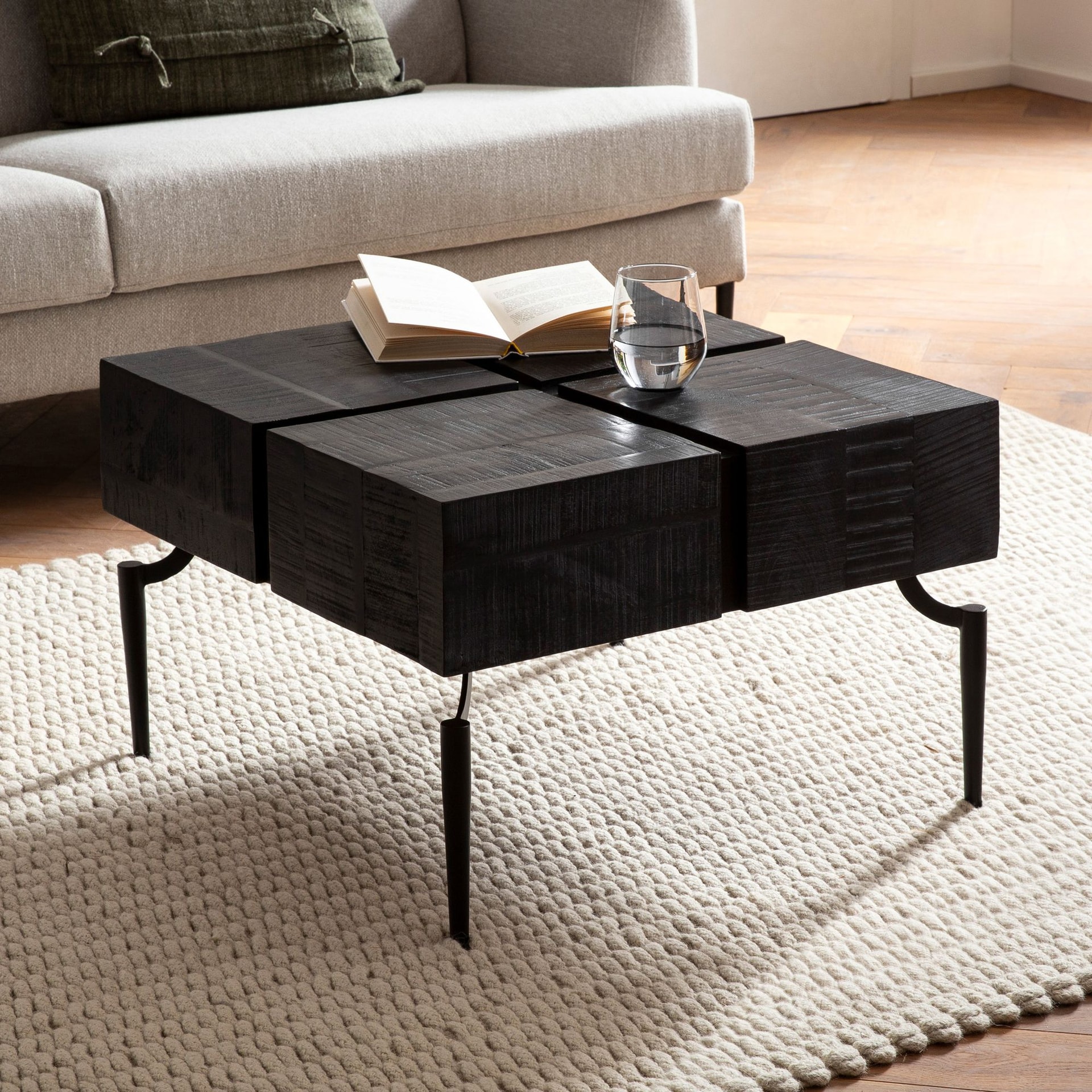 Couchtisch 60 x 60 cm Schwarz