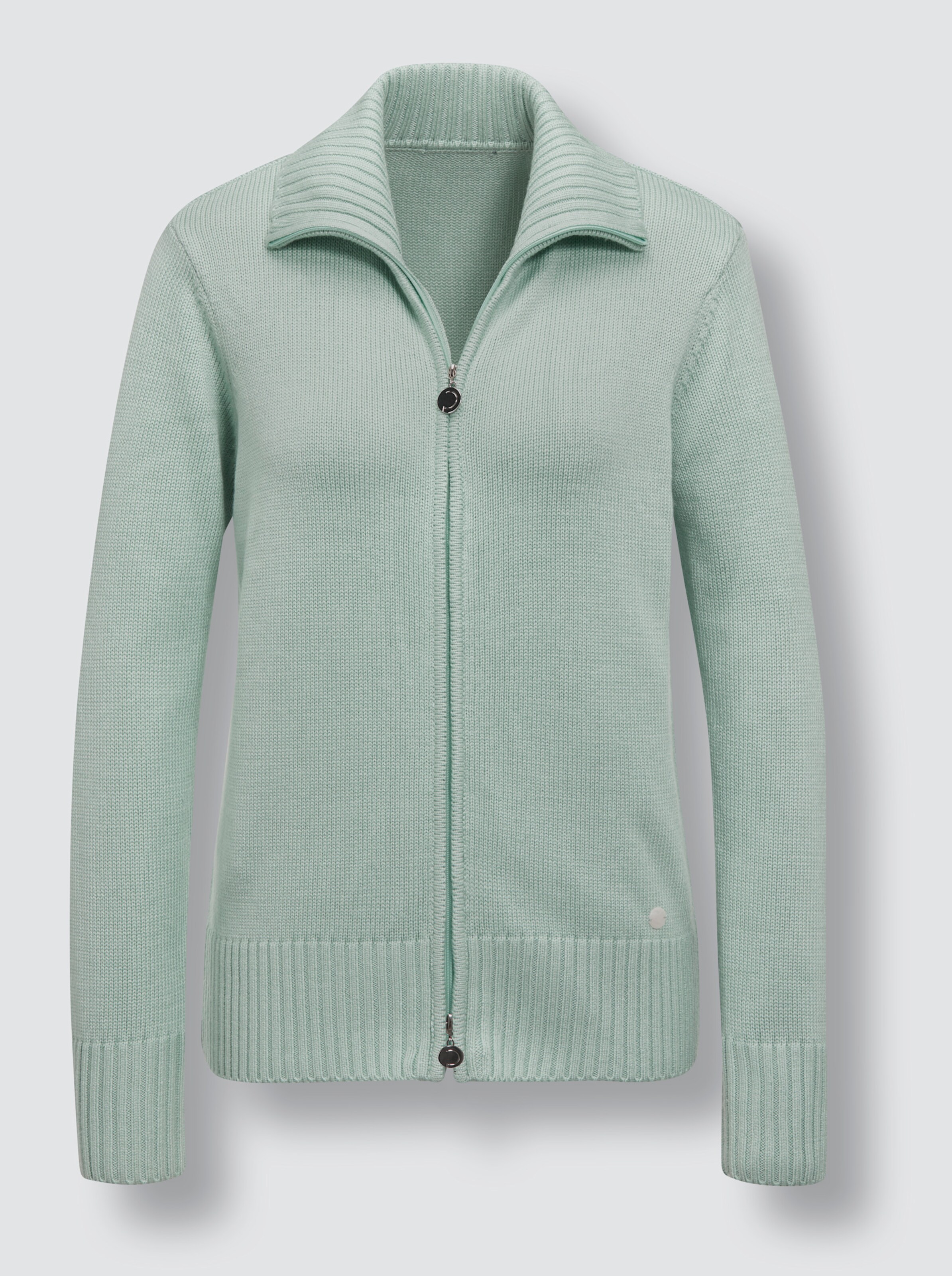 Viskose-Lyocell-Strickjacke