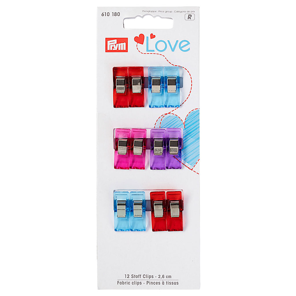 Lot de 12 pinces à tissus 2.6cm