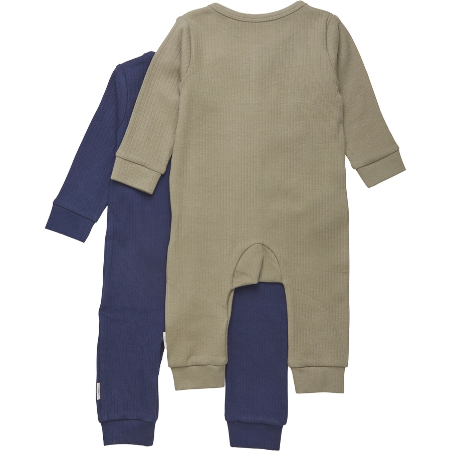 Minymo Schlafoverall 2er Pack Dark Navy