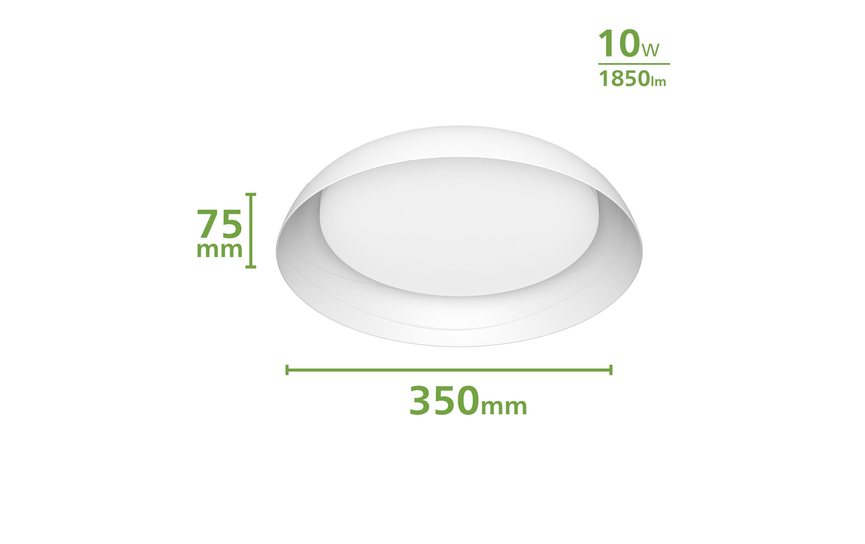 Deckenleuchte Fleta Ultra-Efficient 2700K, 1850 Lm, WeissDeckenleuchte dimmbar für individuelle Lichtstimmung